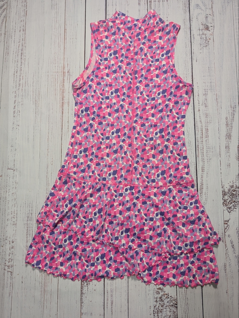 EA Athletic Tennis Golf Dress Pink Purple Abstract Brushstroke Size 3 (Medium) - Picture 6 of 12